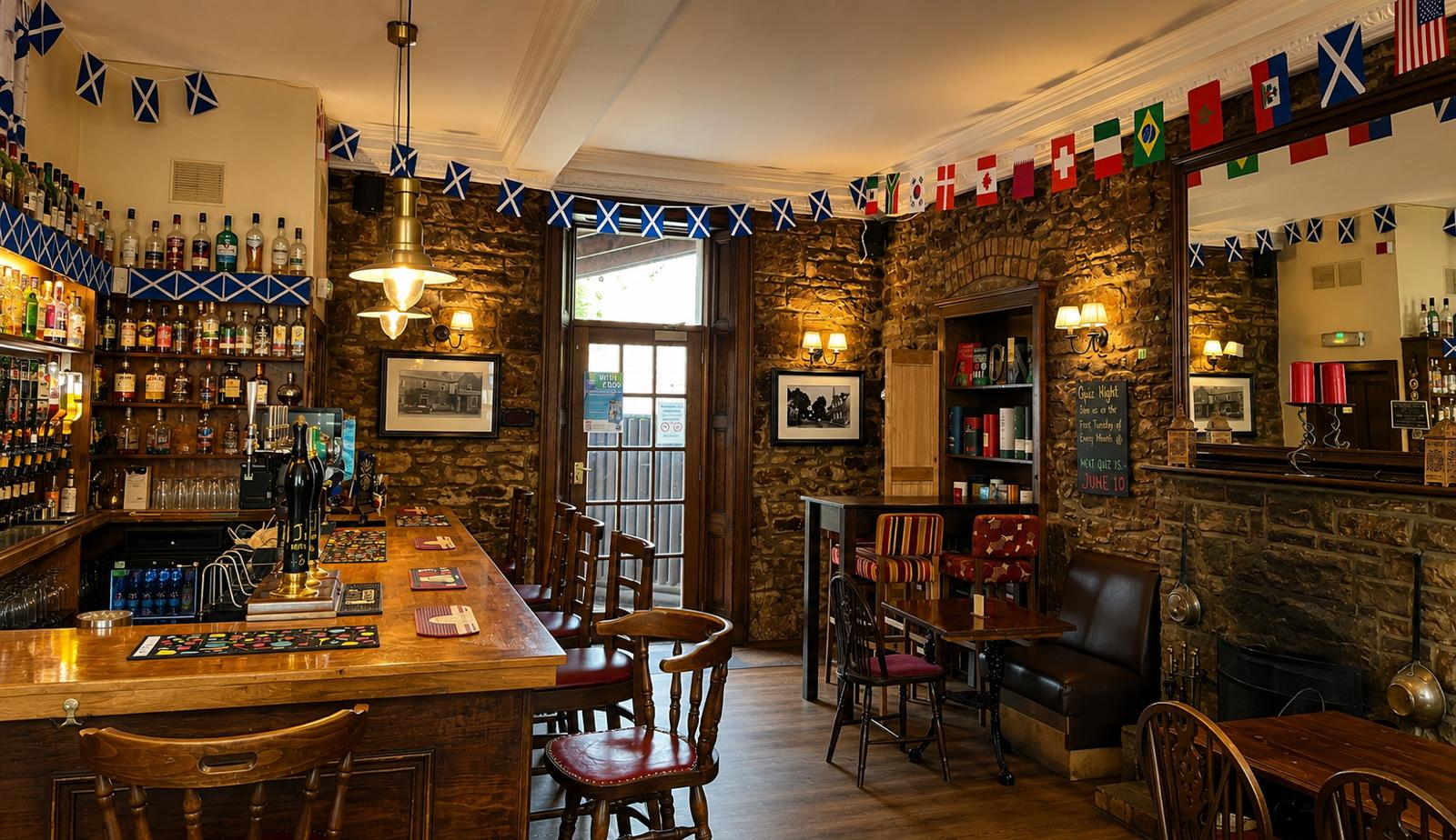 The Gordon Arms bar interior
