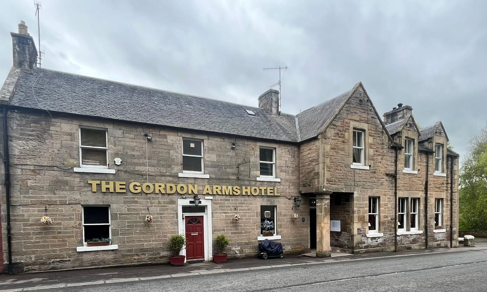 The Gordon Arms Hotel exterior in West Linton